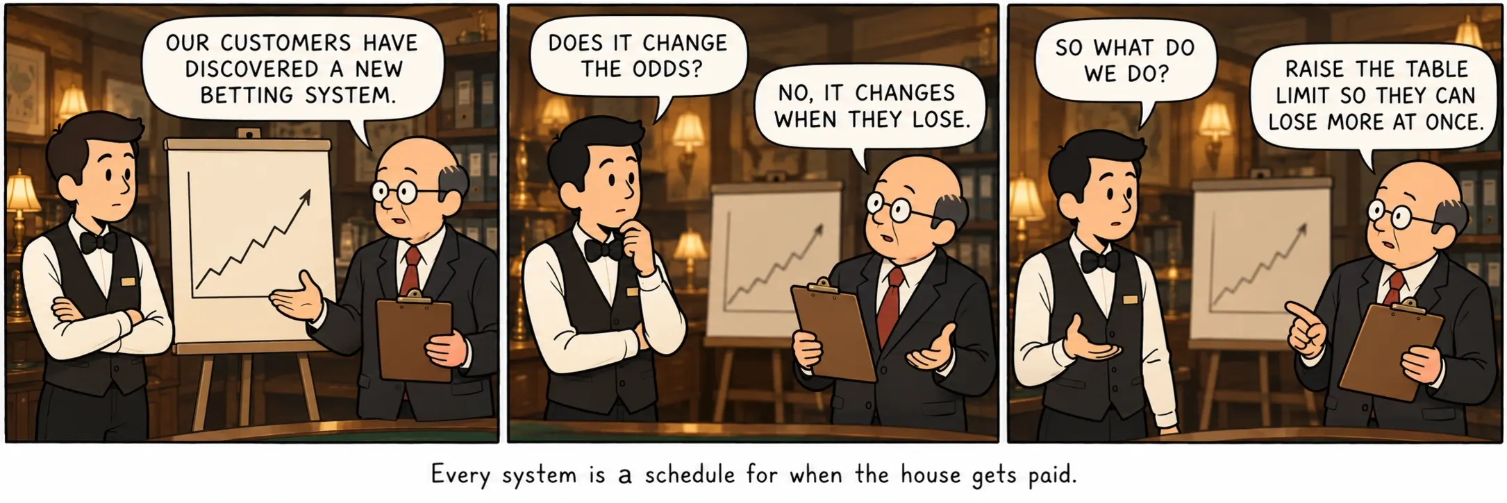 Varje system är ett schema för när huset får betalt.
